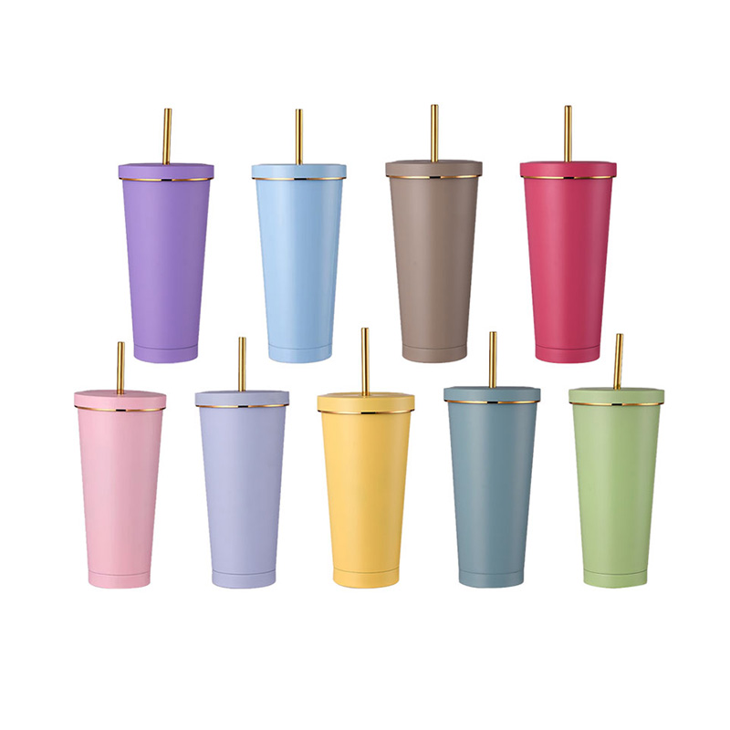 500ml Insulated Straw Mug