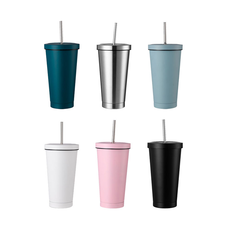 500ml Insulated Straw Mug